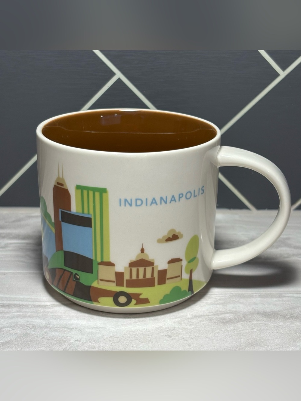 Starbucks Indianapolis You Are Here Collection Series 14oz Coffee Tea Mug Cup